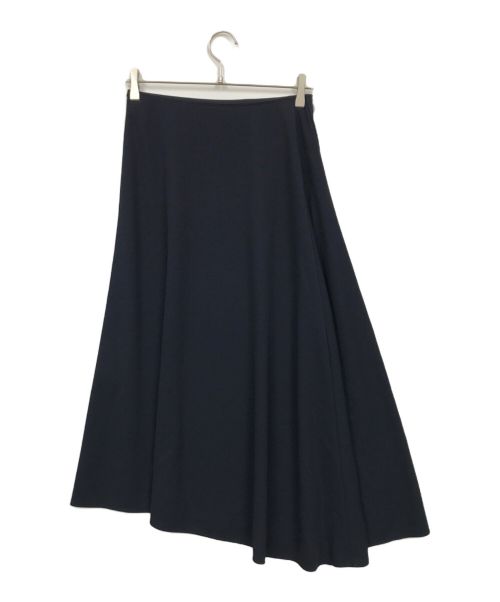 DES PRES（デ プレ）DES PRES (デ プレ) クレープジョーゼット アシンメトリースカート ネイビー サイズ:38の古着・服飾アイテム