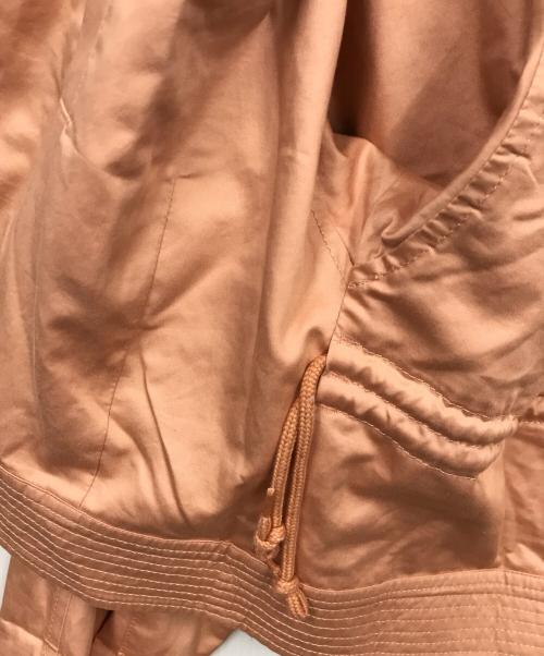 beautiful people（ビューティフルピープル）beautiful people (ビューティフルピープル) フィンクスコットンサテンフレンチフライトジャケット ピンク サイズ:XXSの古着・服飾アイテム