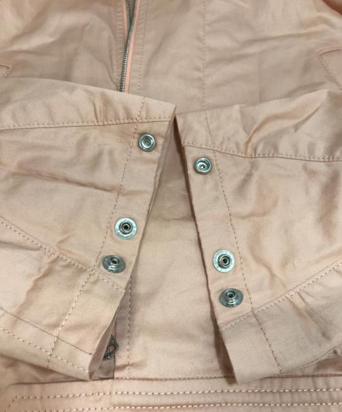 beautiful people（ビューティフルピープル）beautiful people (ビューティフルピープル) フィンクスコットンサテンフレンチフライトジャケット ピンク サイズ:XXSの古着・服飾アイテム