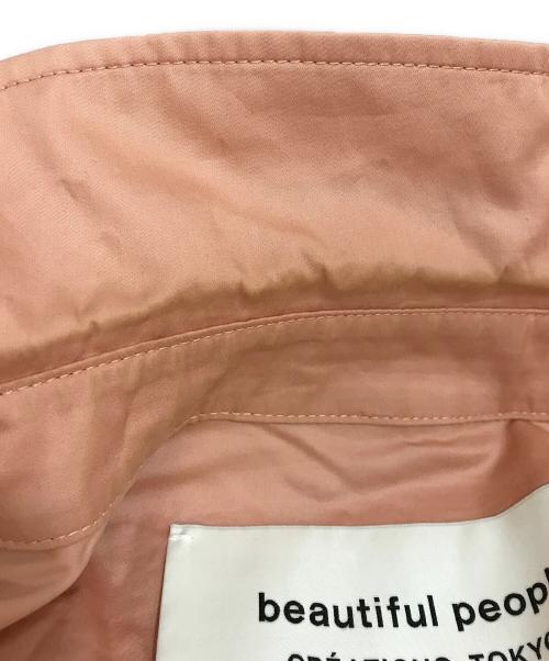 beautiful people（ビューティフルピープル）beautiful people (ビューティフルピープル) フィンクスコットンサテンフレンチフライトジャケット ピンク サイズ:XXSの古着・服飾アイテム