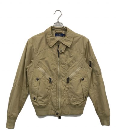 ラルフローレン　ミリタリー　フライトジャケット ベージュ ボア襟　Ｌ 中古・古着通販】POLO RALPH LAUREN (ポロ・ラルフローレン) SUMMER