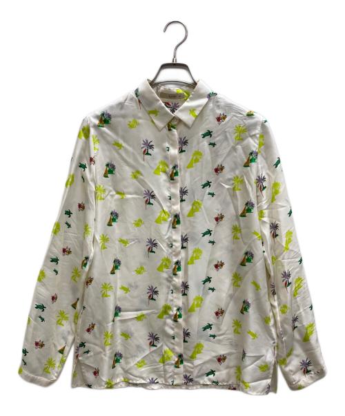 ETRO（エトロ）ETRO (エトロ) 総柄シャツ アイボリー サイズ:46の古着・服飾アイテム