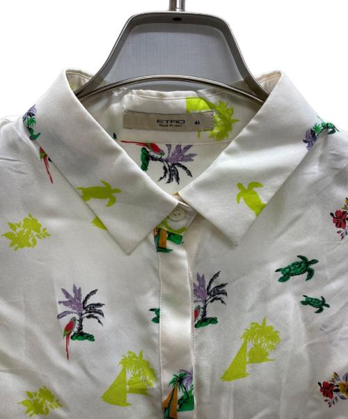 ETRO（エトロ）ETRO (エトロ) 総柄シャツ アイボリー サイズ:46の古着・服飾アイテム