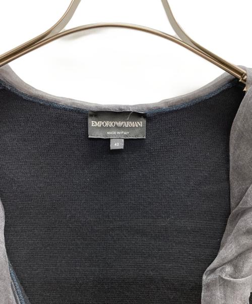 EMPORIO ARMANI（エンポリオ アルマーニ）EMPORIO ARMANI (エンポリオアルマーニ) カーディガン ブラック サイズ:42の古着・服飾アイテム