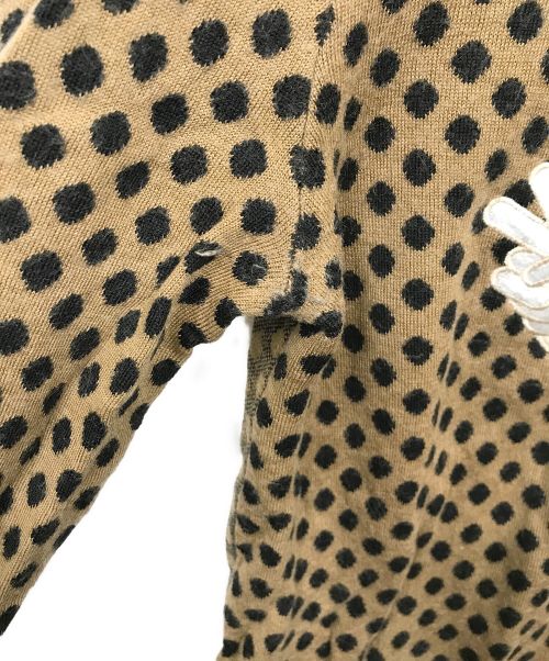 EMPORIO ARMANI（エンポリオアルマーニ）EMPORIO ARMANI (エンポリオアルマーニ) 総柄ニット ブラウン サイズ:40の古着・服飾アイテム