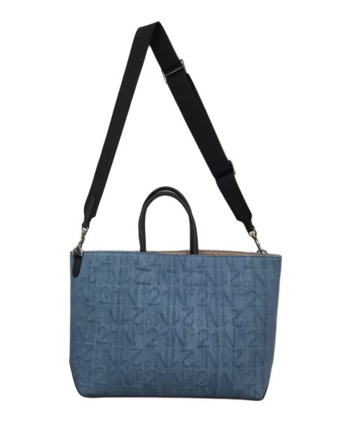 N°21（ヌメロヴェントゥーノ）N°21 (ヌメロヴェントゥーノ) 2WAYバッグ ブルーの古着・服飾アイテム