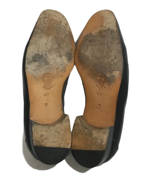 GUCCI（グッチ）GUCCI (グッチ) ローファー ブラック サイズ:41の古着・服飾アイテム