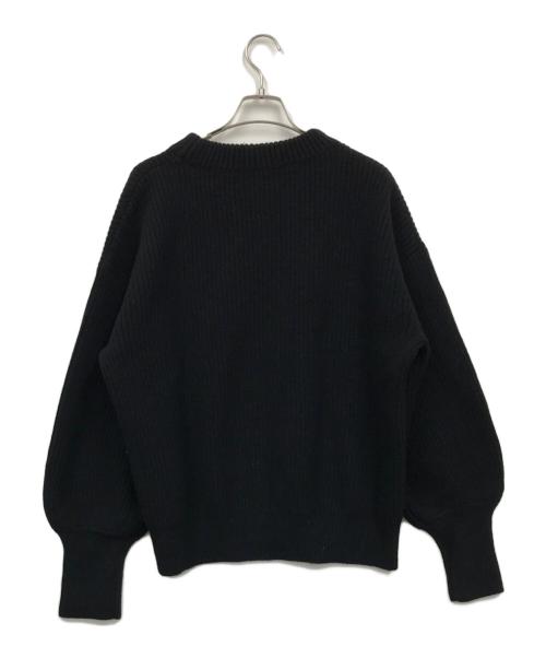 MARW UNITED ARROWS（マルゥ ユナイテッドアローズ）MARW UNITED ARROWS (マルゥ ユナイテッドアローズ) アゼ クルーネックニットプルオーバー ブラック サイズ:　の古着・服飾アイテム