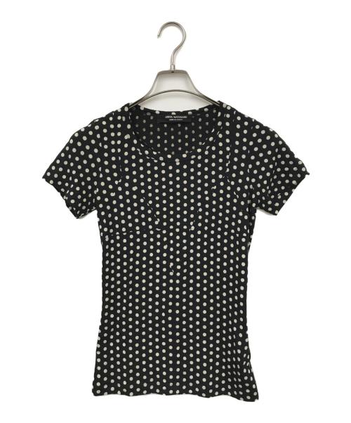 JUNYA WATANABE COMME des GARCONS（ジュンヤワタナベ コムデギャルソン）JUNYA WATANABE COMME des GARCONS ((ジュンヤワタナベ コムデギャルソン) 半袖ニット ブラック サイズ:表記なしの古着・服飾アイテム