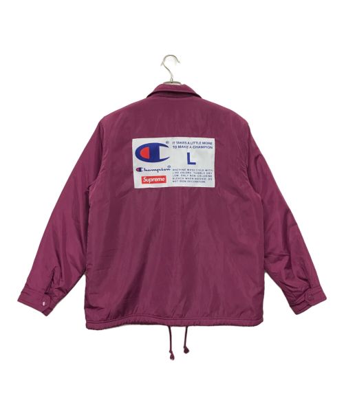 SUPREME（シュプリーム）SUPREME (シュプリーム) Champion (チャンピオン) LABEL COACHES JACKET パープル サイズ:Lの古着・服飾アイテム