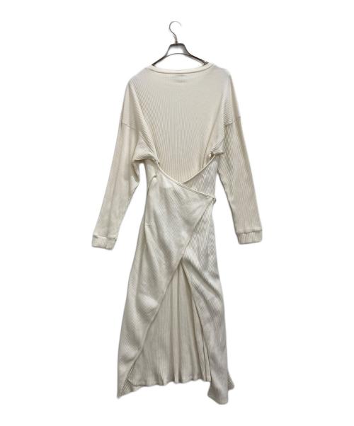 BASERANGE（ベースレンジ）BASERANGE (ベースレンジ) カットソーワンピース ホワイト サイズ:XSの古着・服飾アイテム