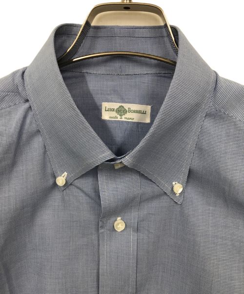 LUIGI BORRELLI（ルイジボレッリ）LUIGI BORRELLI (ルイジボレッリ) ボタンダウンシャツ ブルー サイズ:16　1/2　42の古着・服飾アイテム