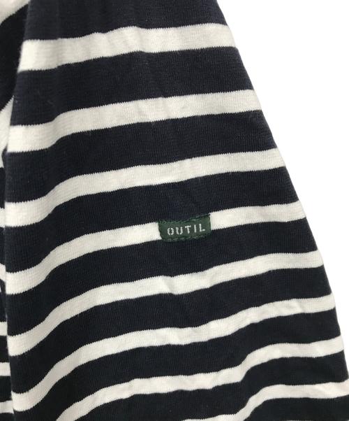 OUTIL（ウティ）OUTIL (ウティ) S/Sバスクシャツ ネイビー サイズ:3の古着・服飾アイテム