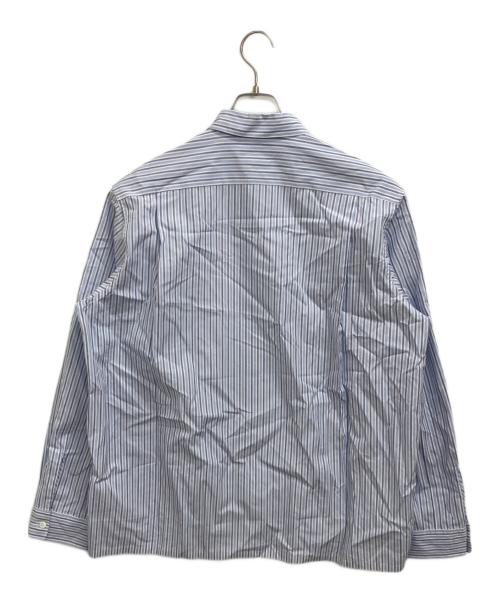 sans limite（サンリミット）Sans limite (サンリミット) ストライプボックスシャツ ブルー サイズ:2の古着・服飾アイテム