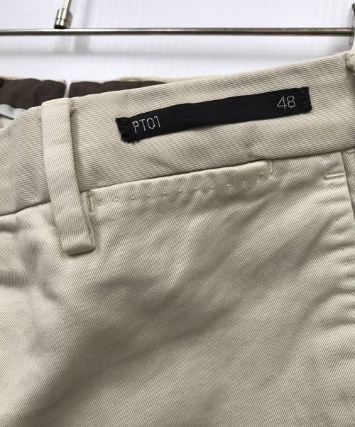 PT01（ピーティーゼロウーノ）PT01 (ピーティーゼロ) パンツ ベージュ サイズ:48の古着・服飾アイテム