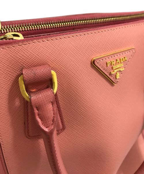 PRADA（プラダ）PRADA (プラダ) サフィアーノ２WAYトートバッグ ピンクの古着・服飾アイテム