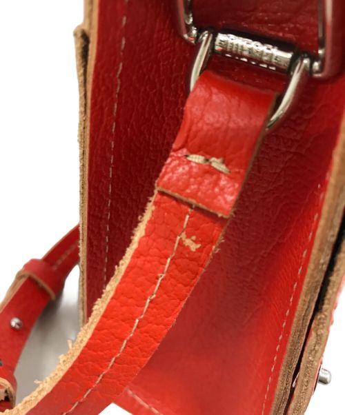 DIESEL（ディーゼル）DIESEL (ディーゼル) ショルダーバッグ レッドの古着・服飾アイテム