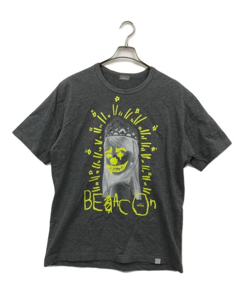 kolor/BEACON（カラービーコン）kolor/BEACON (カラービーコン) プリントTシャツ グレー サイズ:3の古着・服飾アイテム