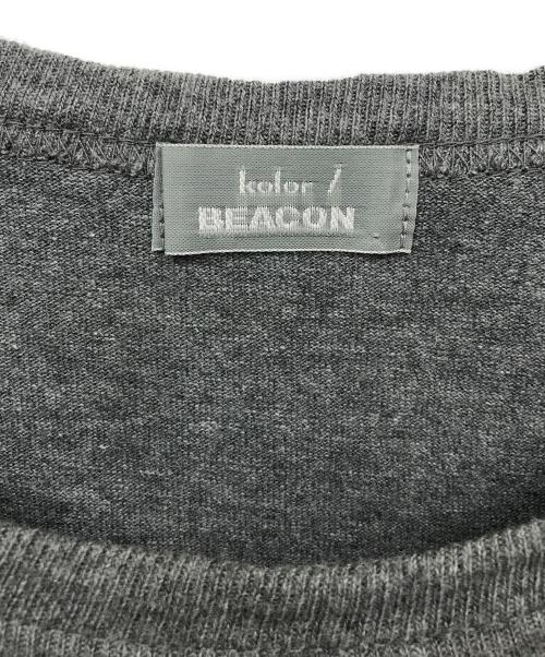 kolor/BEACON（カラービーコン）kolor/BEACON (カラービーコン) プリントTシャツ グレー サイズ:3の古着・服飾アイテム