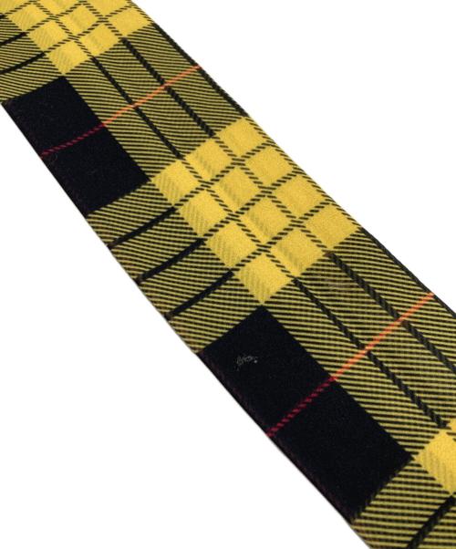 Diagram GRACE CONTINENTAL（ダイアグラム グレースコンチネンタル）Diagram GRACE CONTINENTAL (ダイアグラム グレースコンチネンタル) チェック柄ブラウスワンピース イエロー サイズ:38の古着・服飾アイテム