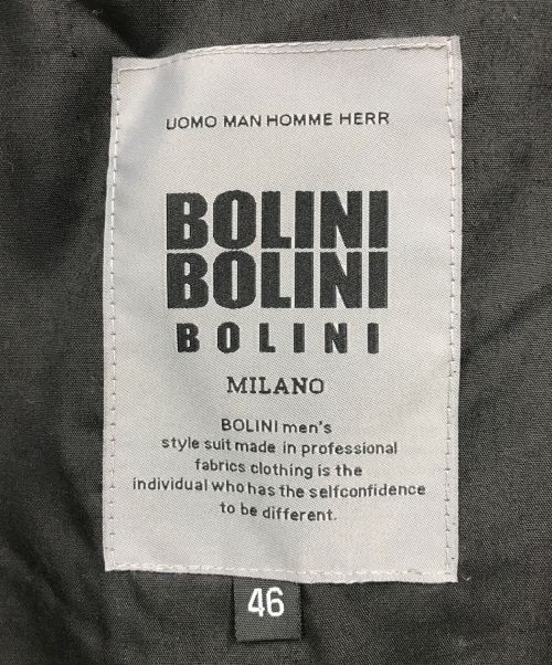 BOLINI（ボリーニ）BOLINI (ボリーニ) レザーライダースジャケット ブラック サイズ:46の古着・服飾アイテム