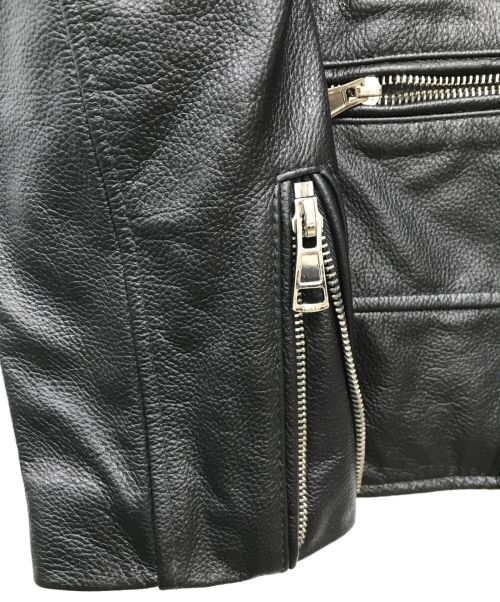 BOLINI（ボリーニ）BOLINI (ボリーニ) レザーライダースジャケット ブラック サイズ:46の古着・服飾アイテム