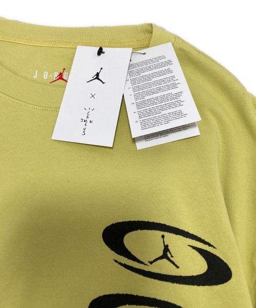 JORDAN（ジョーダン）JORDAN (ジョーダン) Travis Scott (トラヴィス・スコット) Tシャツ イエロー サイズ:Sの古着・服飾アイテム