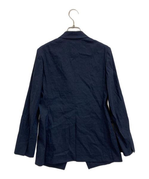 DES PRES（デ プレ）DES PRES (デ プレ) リネンナイロンストレッチ ピークドラペルジャケット ネイビー サイズ:34の古着・服飾アイテム