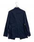 DES PRES (デ プレ) リネンナイロンストレッチ ピークドラペルジャケット ネイビー サイズ:34：4000円