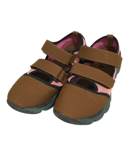 MARNI（マルニ）MARNI (マルニ) ダブルストラップスポーツサンダル ピンク×ブラウン サイズ:38の古着・服飾アイテム