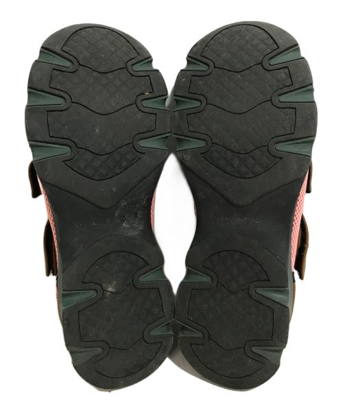 MARNI（マルニ）MARNI (マルニ) ダブルストラップスポーツサンダル ピンク×ブラウン サイズ:38の古着・服飾アイテム