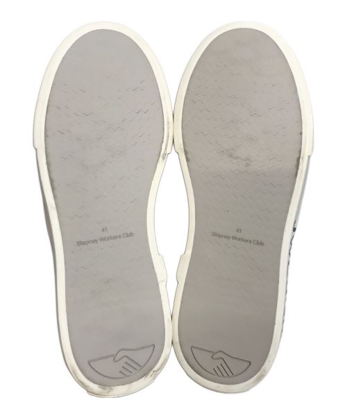 COMME des GARCONS JUNYA WATANABE MAN（コム デ ギャルソン ジュンヤ ワタナベ マン）COMME des GARCONS JUNYA WATANABE MAN (コム デ ギャルソン ジュンヤ ワタナベ マン) SWC (ステファニー ワーカーズ クラブ) スリッポン ブラック サイズ:41の古着・服飾アイテム