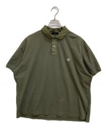 OBSIDIAN（オブシディアン）の古着「バックロゴポロシャツ」｜オリーブ