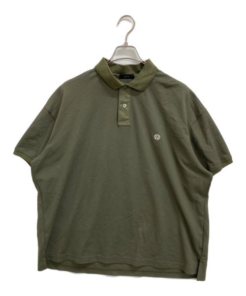 OBSIDIAN（オブシディアン）OBSIDIAN (オブシディアン) バックロゴポロシャツ オリーブ サイズ:XLの古着・服飾アイテム