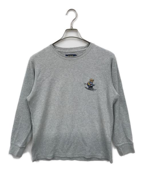 POLO RALPH LAUREN（ポロ・ラルフローレン）POLO RALPH LAUREN (ポロ・ラルフローレン) ポロベアカットソー グレー サイズ:Mの古着・服飾アイテム