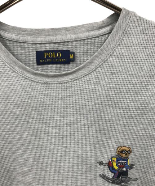 POLO RALPH LAUREN（ポロ・ラルフローレン）POLO RALPH LAUREN (ポロ・ラルフローレン) ポロベアカットソー グレー サイズ:Mの古着・服飾アイテム