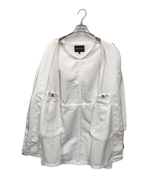 EMPORIO ARMANI（エンポリオアルマーニ）EMPORIO ARMANI (エンポリオアルマーニ) ライトコート ホワイト サイズ:42の古着・服飾アイテム