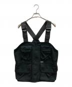 X-LARGEエクストララージ）の古着「チェストリグ フィッシングベスト」｜ブラック