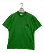 VISVIMビズビム）の古着「ステッチデザインポケットTシャツ」｜グリーン