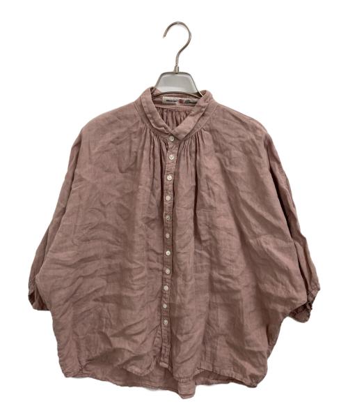 BROCANTE（ブロカント）Brocante (ブロカント) リネンキャンバスグランシャツ ピンク サイズ:2の古着・服飾アイテム