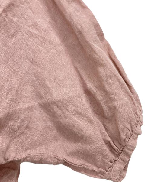 BROCANTE（ブロカント）Brocante (ブロカント) リネンキャンバスグランシャツ ピンク サイズ:2の古着・服飾アイテム