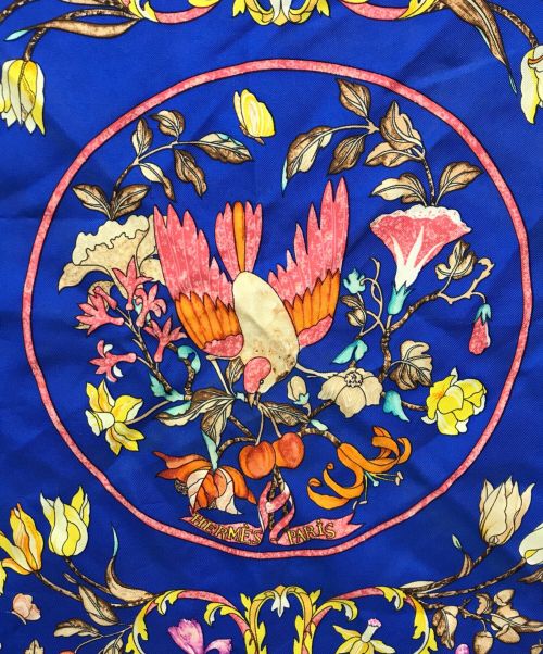 HERMES（エルメス）HERMES (エルメス) カレ90 ブルーの古着・服飾アイテム