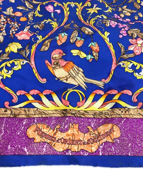 HERMES（エルメス）HERMES (エルメス) カレ90 ブルーの古着・服飾アイテム