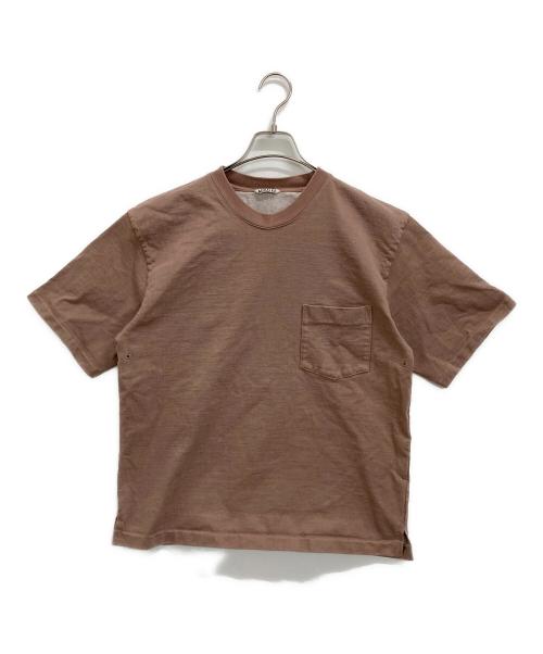 AURALEE（オーラリー）AURALEE (オーラリー) スタンドアップTシャツ ピンク サイズ:3の古着・服飾アイテム