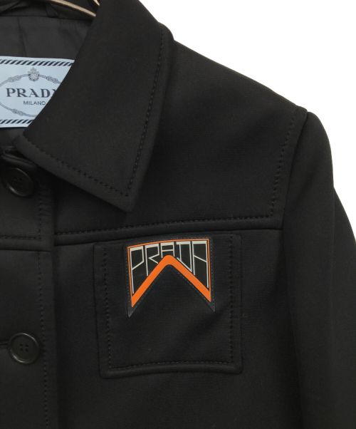 PRADA（プラダ）PRADA (プラダ) ボンディングコート ブラック サイズ:44の古着・服飾アイテム