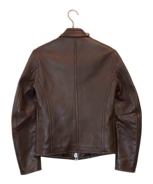 TOM FORD（トムフォード）TOM FORD (トムフォード) ラムレザージャケット ブラウン サイズ:44の古着・服飾アイテム