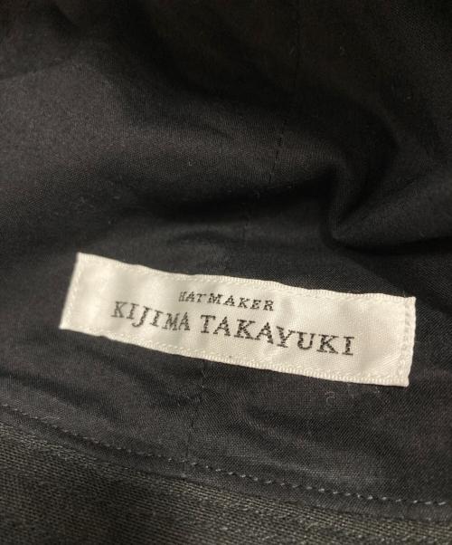 kijima takayuki（キジマタカユキ）KIJIMA TAKAYUKI (キジマタカユキ) PAPER LINEN SAILOR HAT ブラック サイズ:2の古着・服飾アイテム