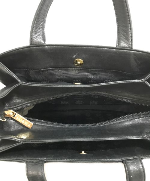 LOEWE（ロエベ）LOEWE (ロエベ) レザーハンドバッグ ブラック サイズ:-の古着・服飾アイテム