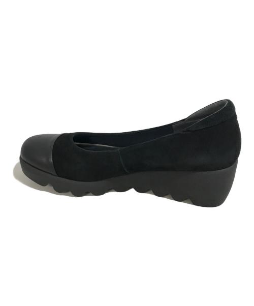 hills avenue（ヒルズアヴェニュー）hills avenue (ヒルズアヴェニュー) スウェードパンプス ブラック サイズ:23.5の古着・服飾アイテム