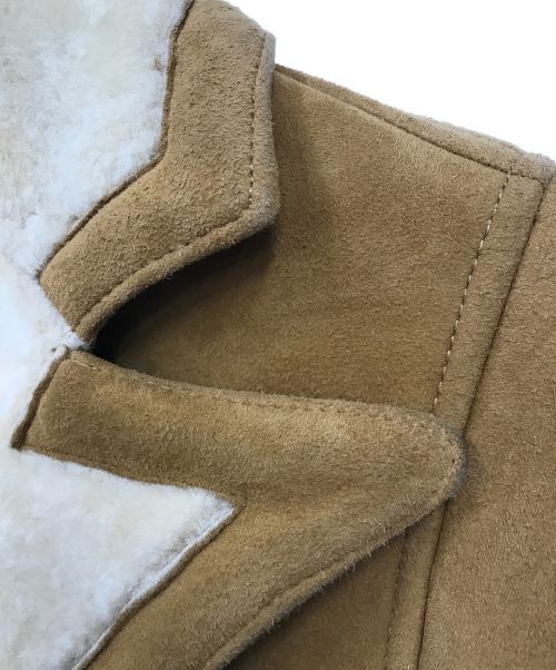 Rugby Ralph Lauren（ラグビーラルフローレン）Rugby Ralph Lauren (ラグビーラルフローレン) シープスキンコート ベージュ サイズ:XSの古着・服飾アイテム